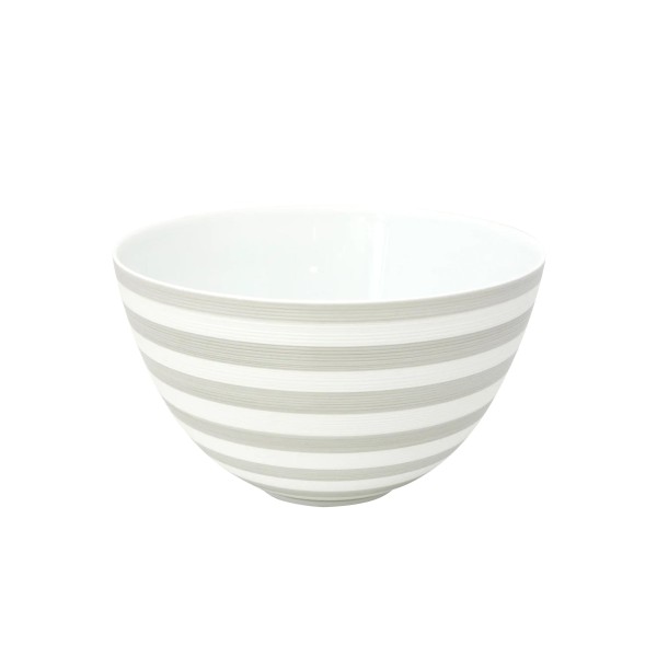 Salad serving bowl, medium, "Hemisphere - Colors", Grey Striped