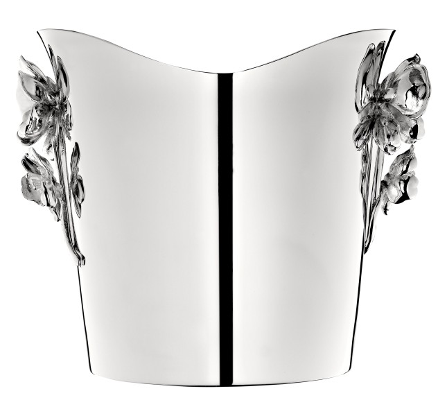 Champagne bucket, "Anémone-Belle Epoque", silverplated