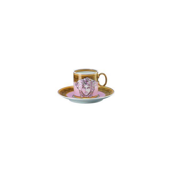 Espresso Cup/Sauc."Medusa Amplified", Pink Coin