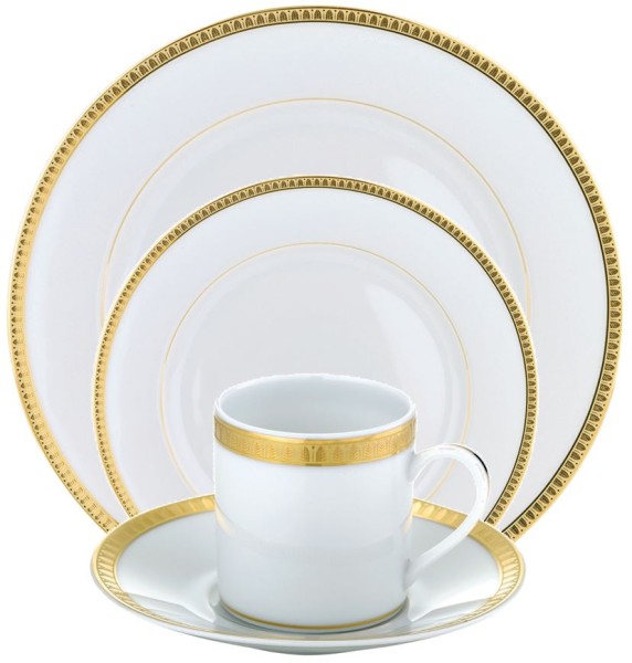 Dinnerware, "Malmaison", gold