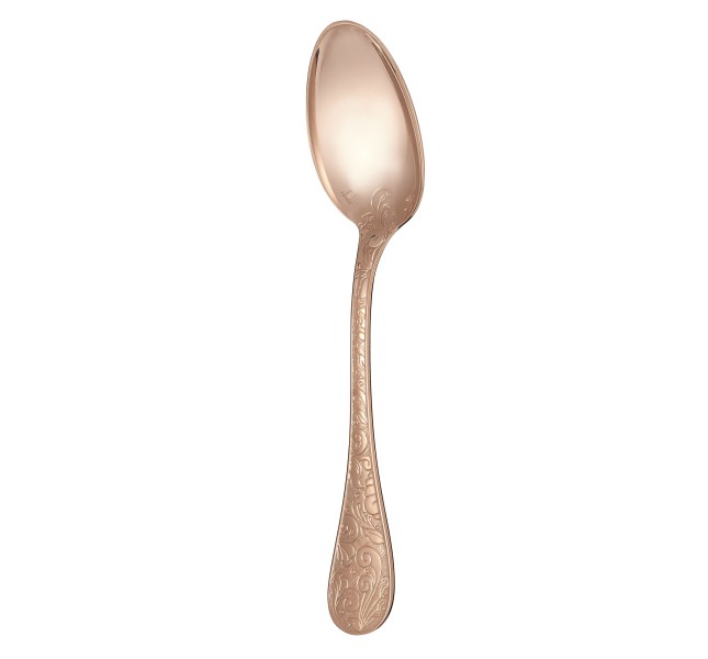 Dinner spoon, "Jardin d'Eden", silver & pink gold plated