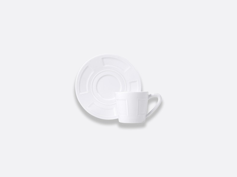 Espresso cup and saucer 10.3 cl, "Naxos", white