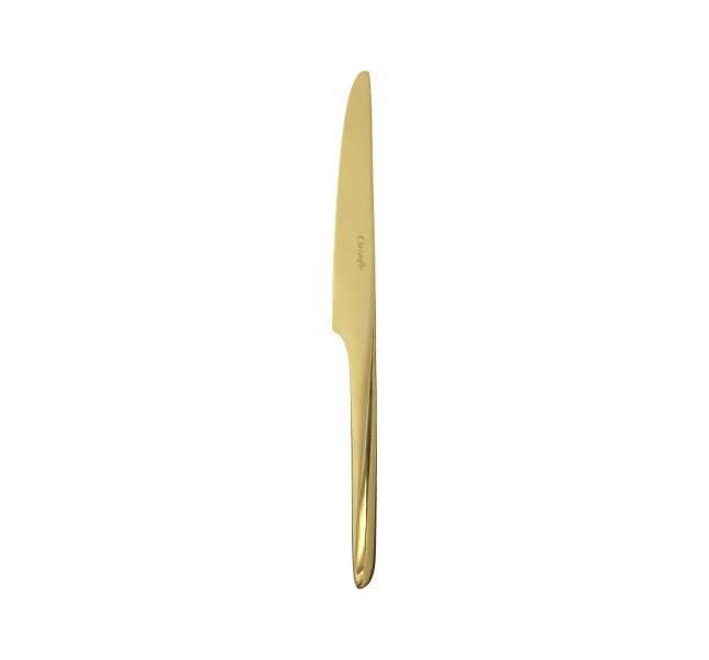 Dessert knife, "L'Ame de Christofle", stainless steel gold