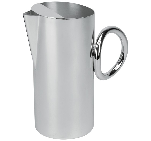Water pitcher, "Vertigo", silverplated