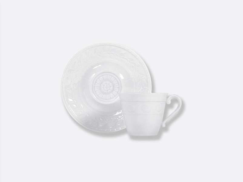 Espresso cup and saucer 13 cl, "Louvre", white