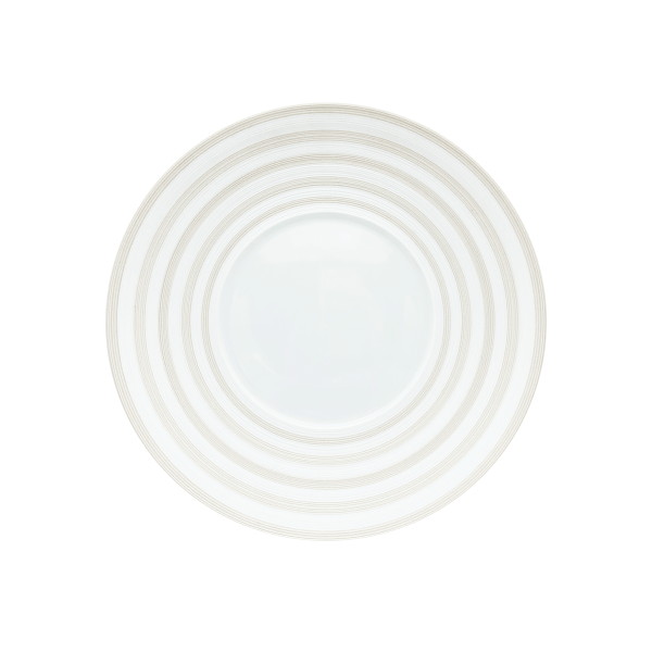 Dinner plate, "Hemisphere - Colors", Striped Vanilla