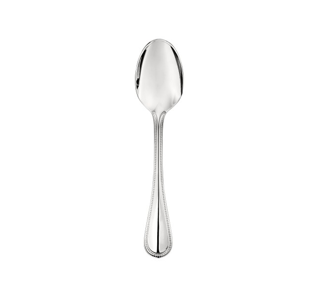 Dessert spoon, "Perles", stainless steel