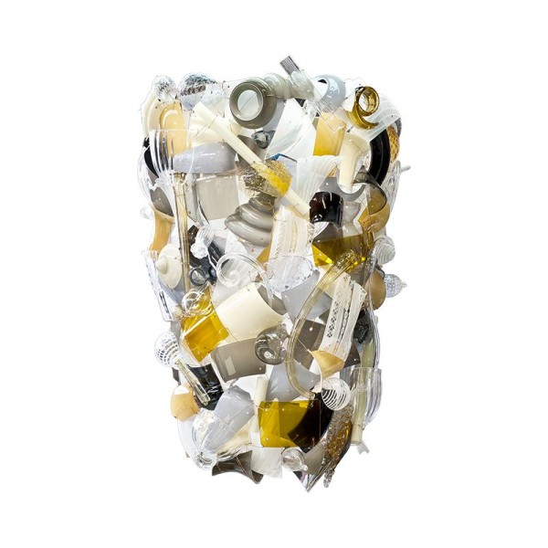 Wandlampe 100 cm, "Fragments", gold