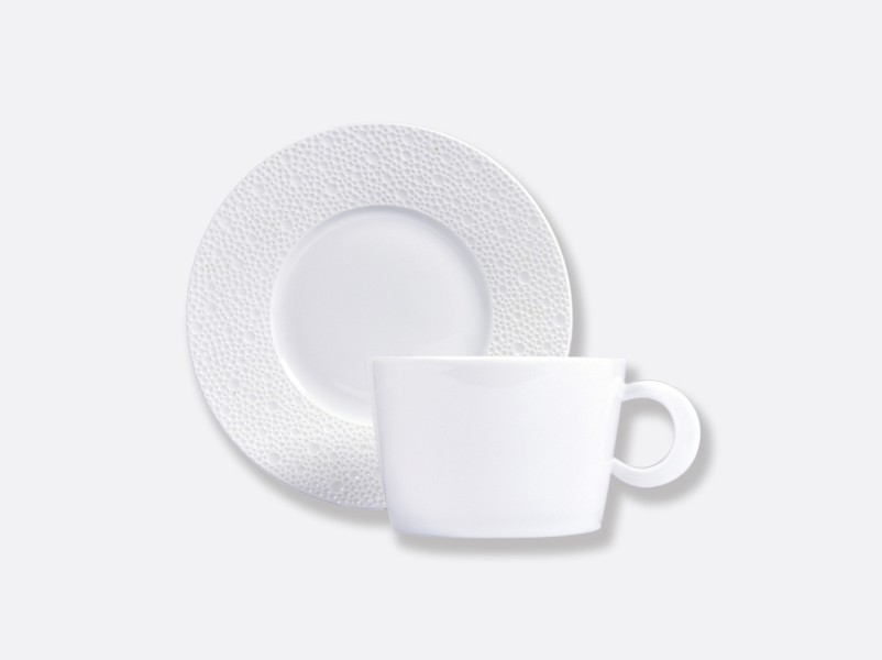 Breakfast cup & saucer 27 cl, "Ecume", white