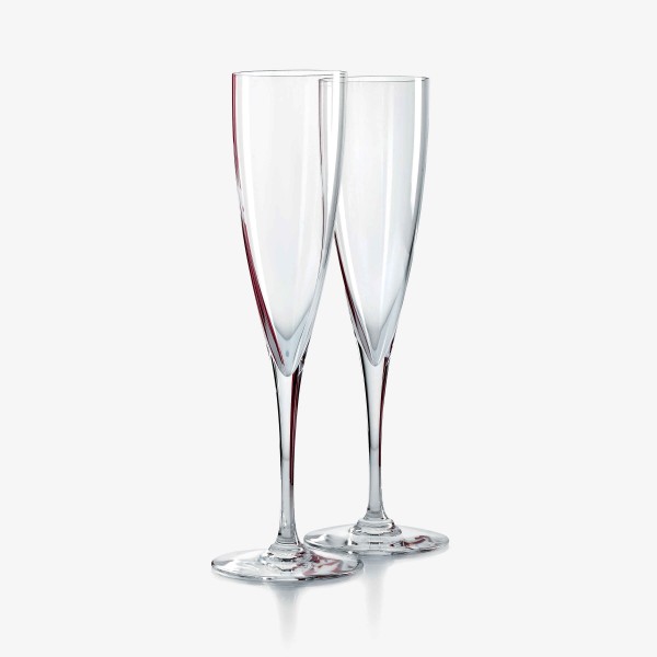 Set of 2 Flutes, "Dom Pérignon"