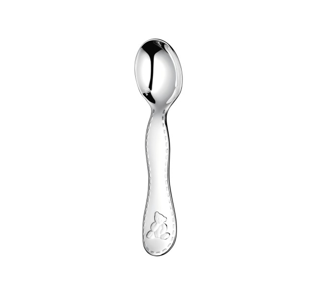 Baby spoon, "Charlie Bear", silverplated
