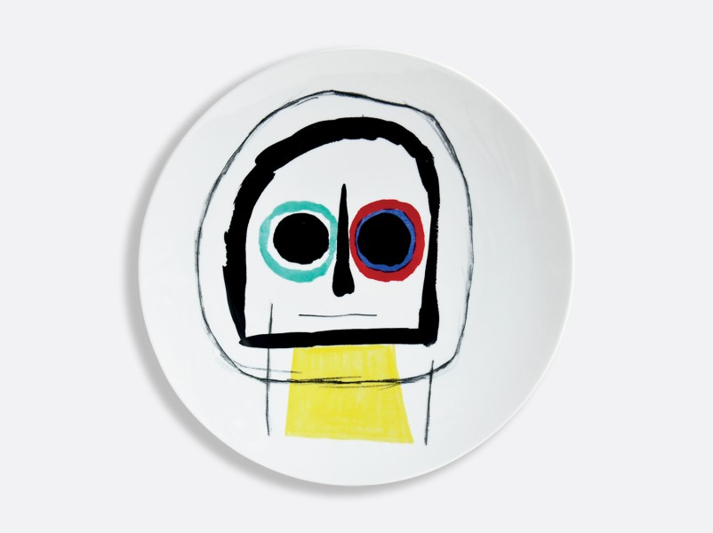 Large coupe plate 36 cm, "A Toute Epreuve - Joan Miro"