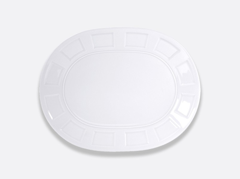 Oval platter 38 cm, "Naxos", white