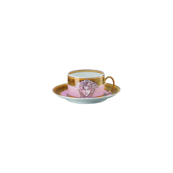Cup/Saucer 4 low"Medusa Amplified", Pink Coin