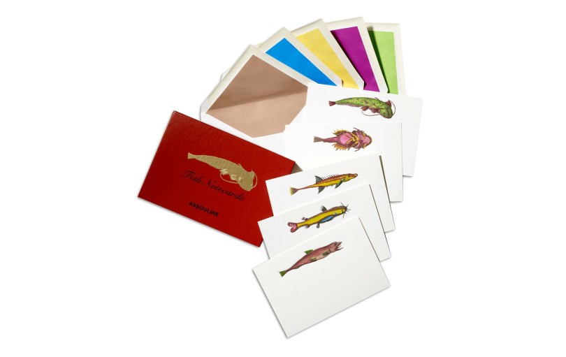 Set of 10 note cards - Lost Fish