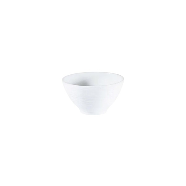 Sake bowl, "Hemisphere", White Satin