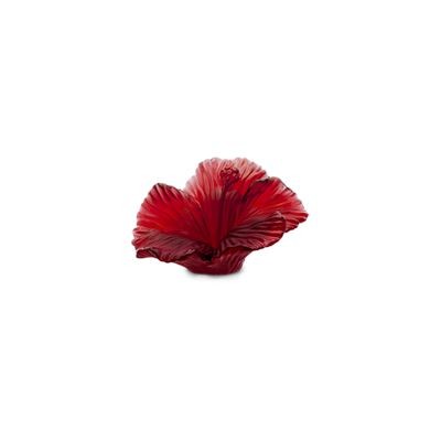 Decorative flower, "Hibiscus", Red & Green