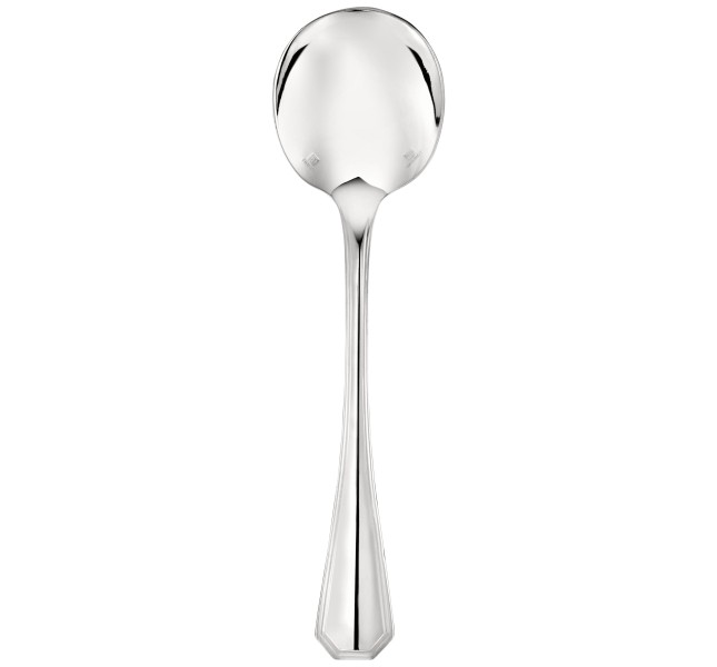 Cream soup spoon, "America", silverplated