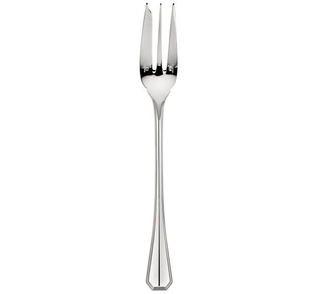 Serving fork, "America", silverplated