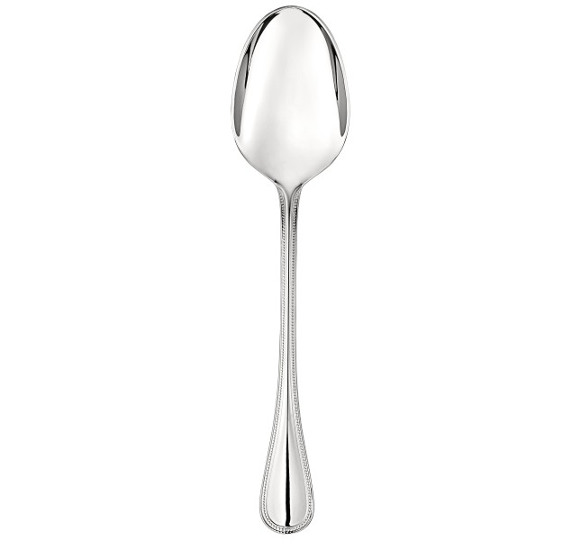 Vegetable spoon, "Perles", stainless steel