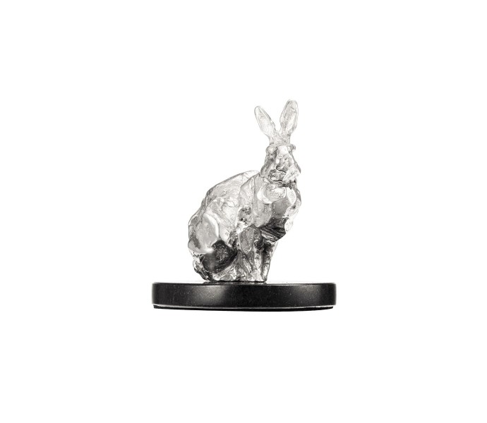 Sitting Rabbit, "Haute Orfèvrerie", Sterling silver